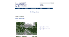 Desktop Screenshot of cyclinginfo.co.uk
